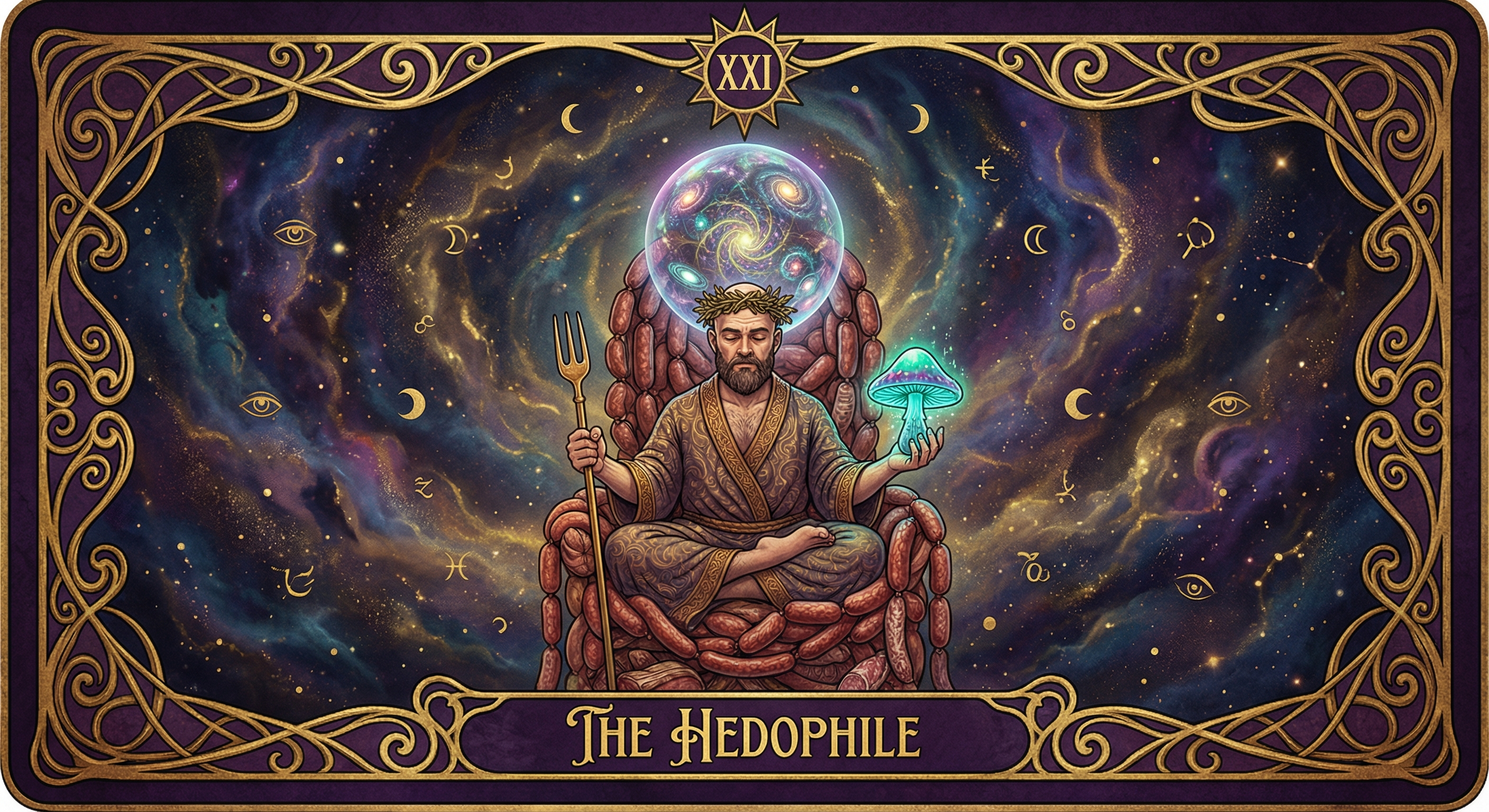 The Hedophile - Tarot Card XXI